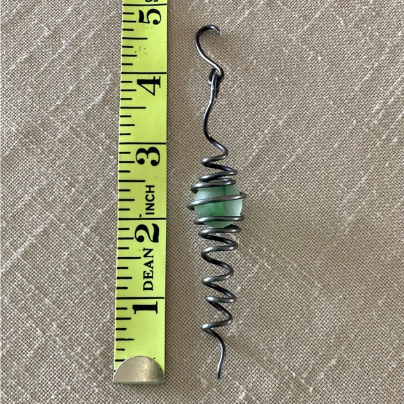 Artisan Glass Marble Spiral Ornament - Picture 4 of 4
